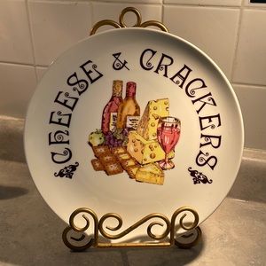 Shafford porcelain cheese & crackers plate